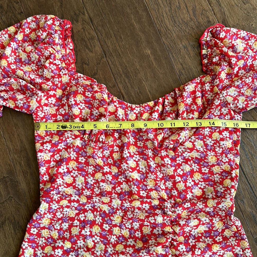 💐Spring sale! 50% off!💐Floral Fit and Flare Dress - Picture 6 of 8